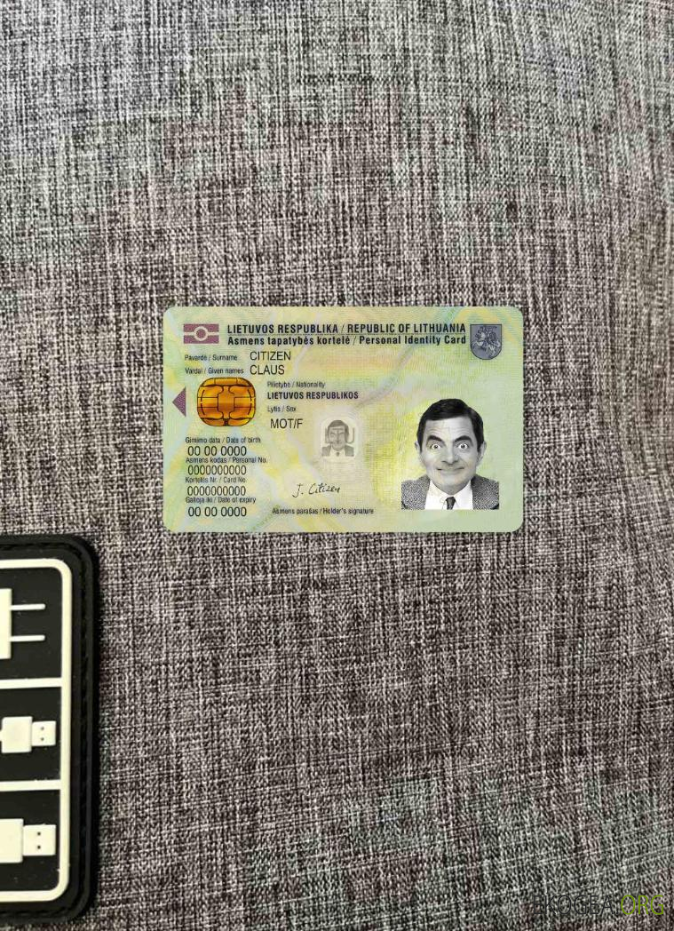 Photolook d'identité de Lituanie AVANT